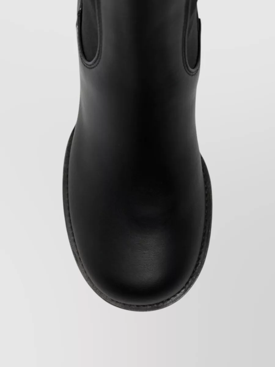 Sergio Rossi Leather Lace-Up Boots