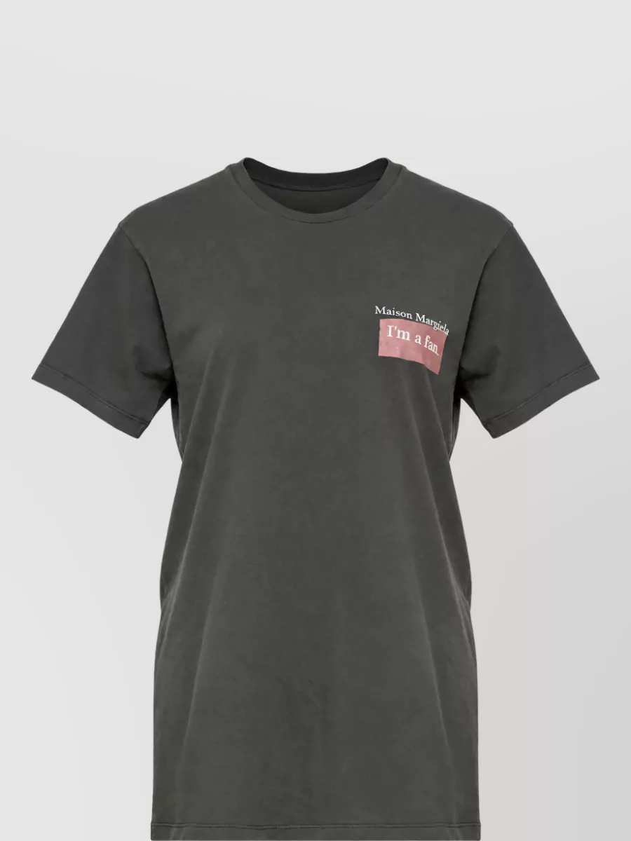 Maison Margiela Crew Neck T Shirt Graphic Print