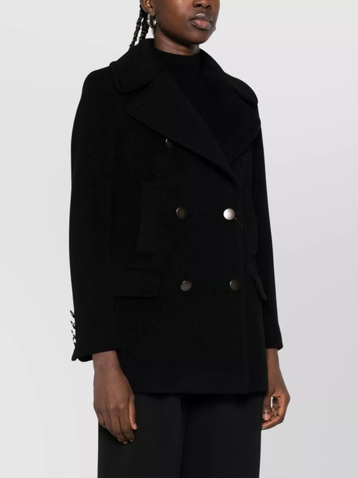 Tagliatore Flap Pockets Wool Double-Breasted Coat