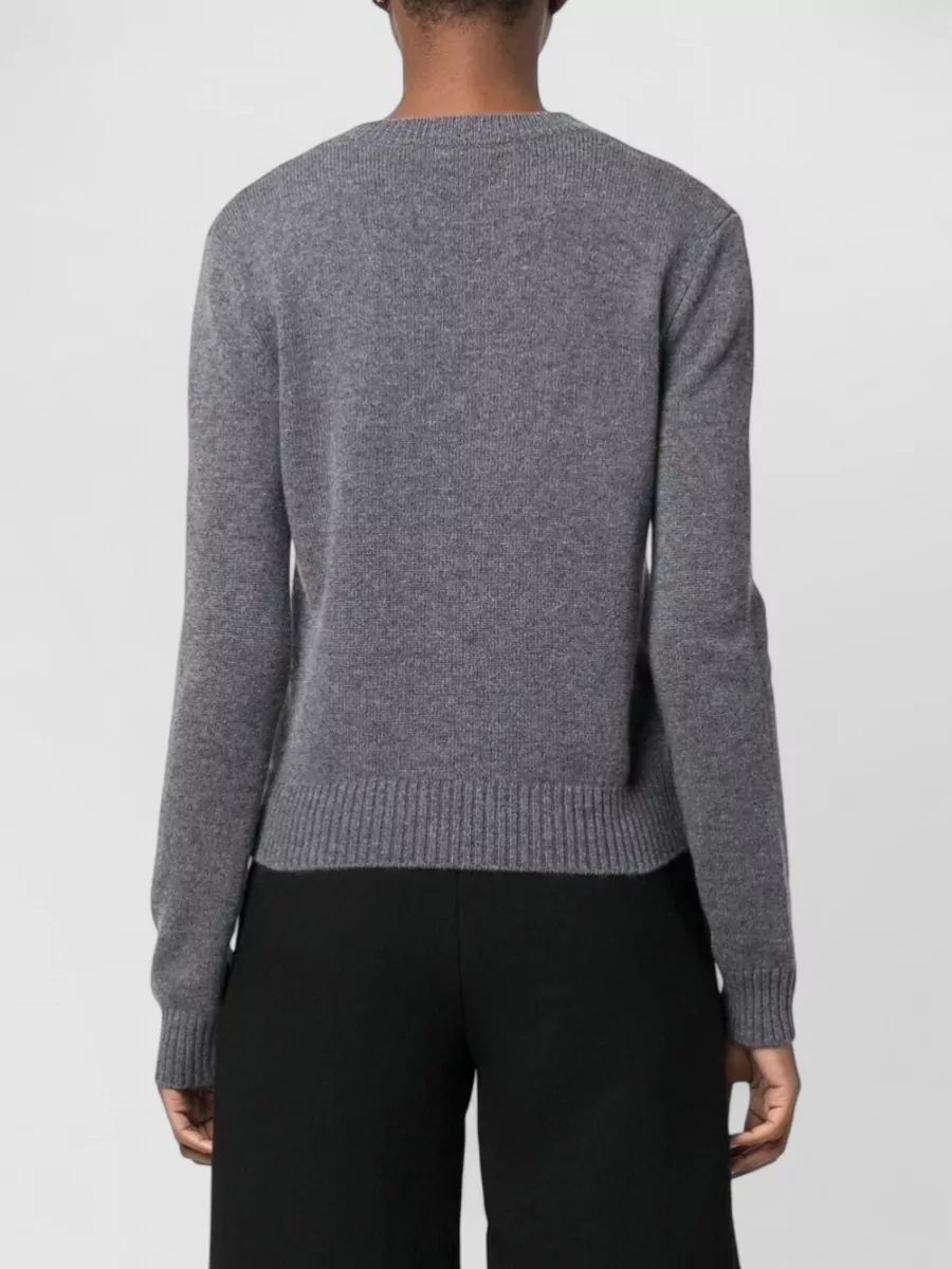 Lisa Yang Cashmere Fine-Knit Slightly Cropped Crew-Neck Jumper