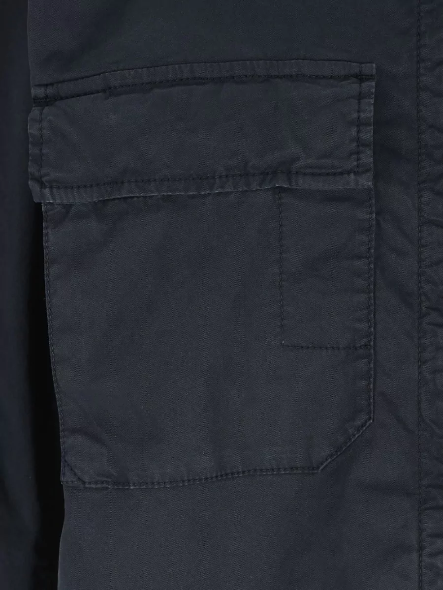 Stone Island Stretch Organic Cotton Twill Hooded Jacket