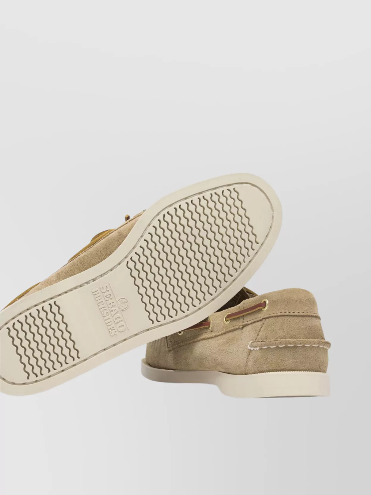 Sebago Slip-on Shoes With Rubber Sole And Suede Finish