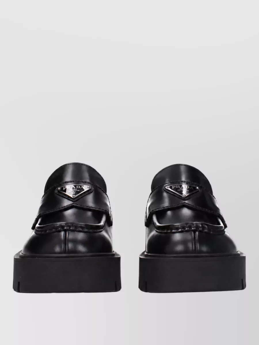 Prada Leather Derby Shoes