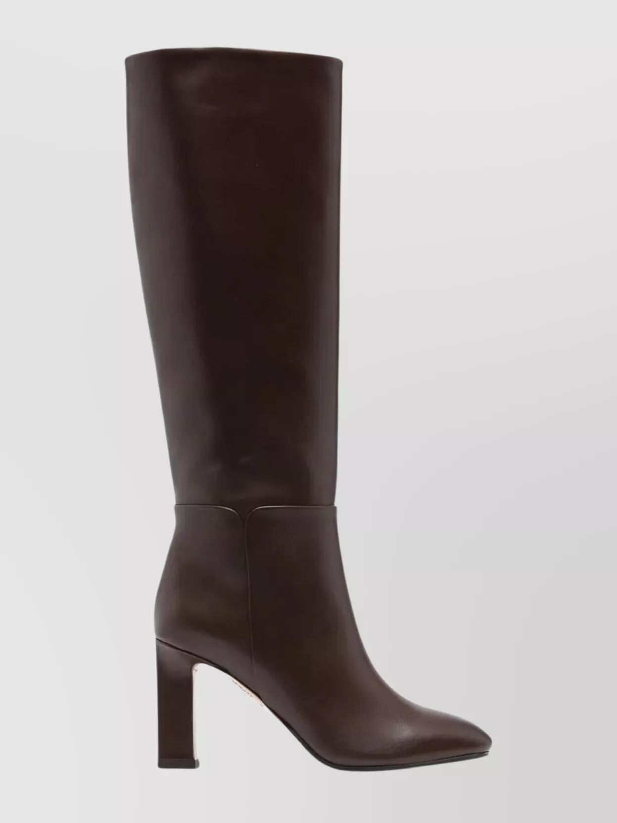 Aquazzura Almond Toe High Shaft Block Heel Boots In Multi