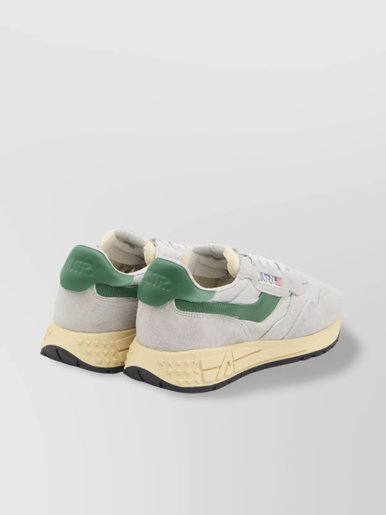Autry Low Top Sneakers Leather Inserts In White