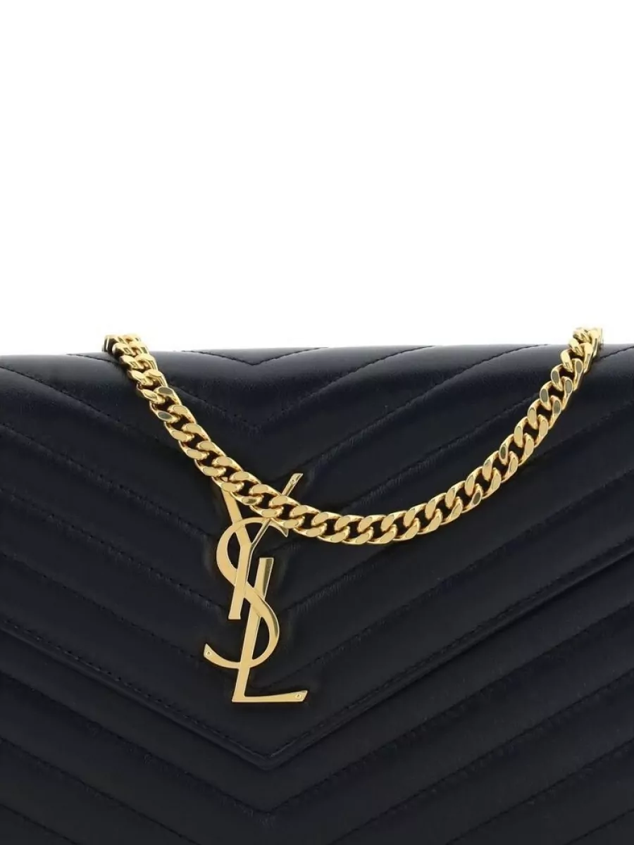 Saint Laurent Loulou Lamb Leather Clutch Bag