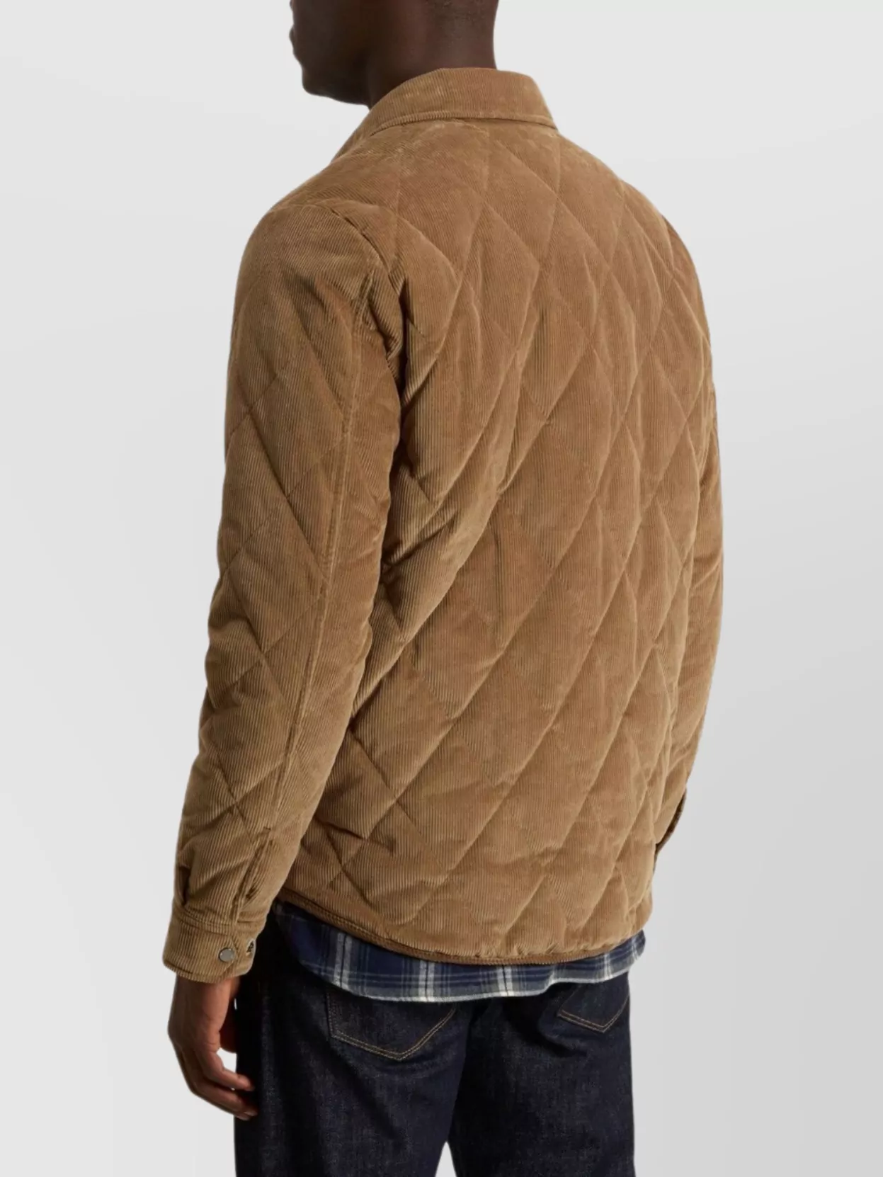 Woolrich Corduroy Quilted Chest Pockets Long Sleeves