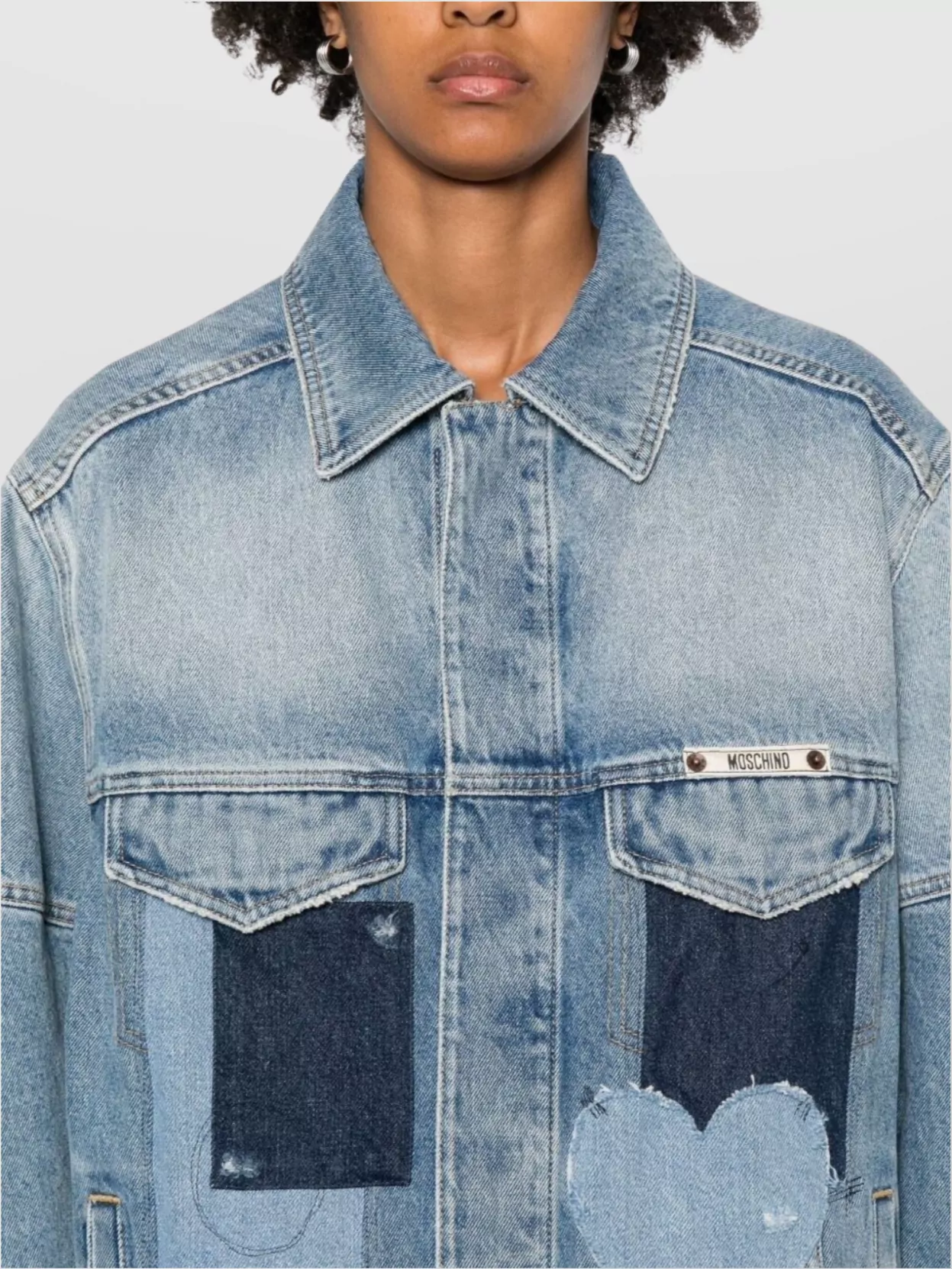 Moschino Tailored Patchwork Blazer Pockets