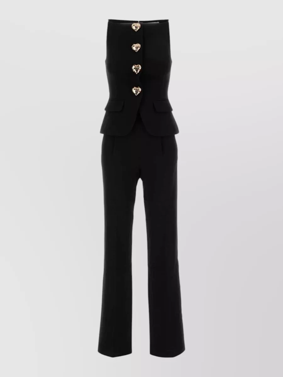 Self-Portrait Wool Jumpsuit