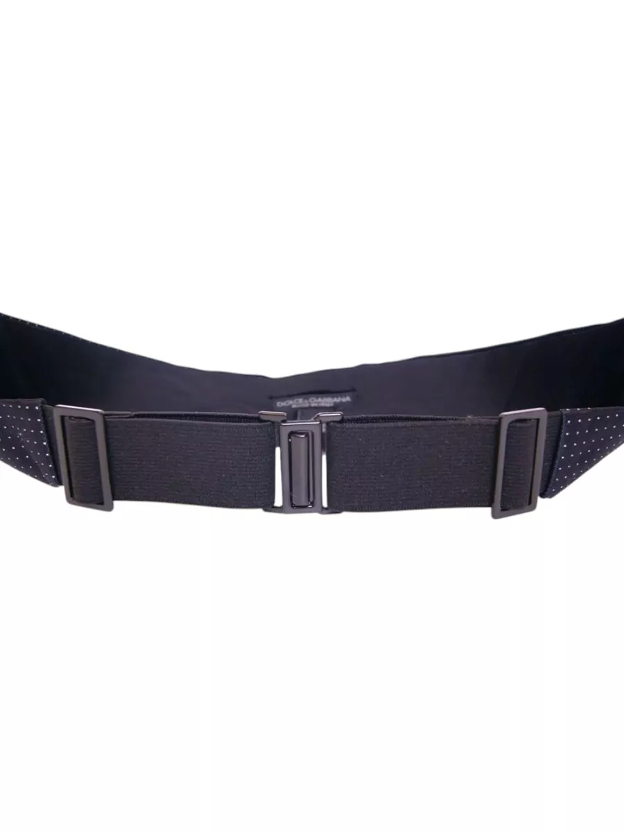 Dolce&Gabbana Silk Polka-Dot Cummerbund Belt
