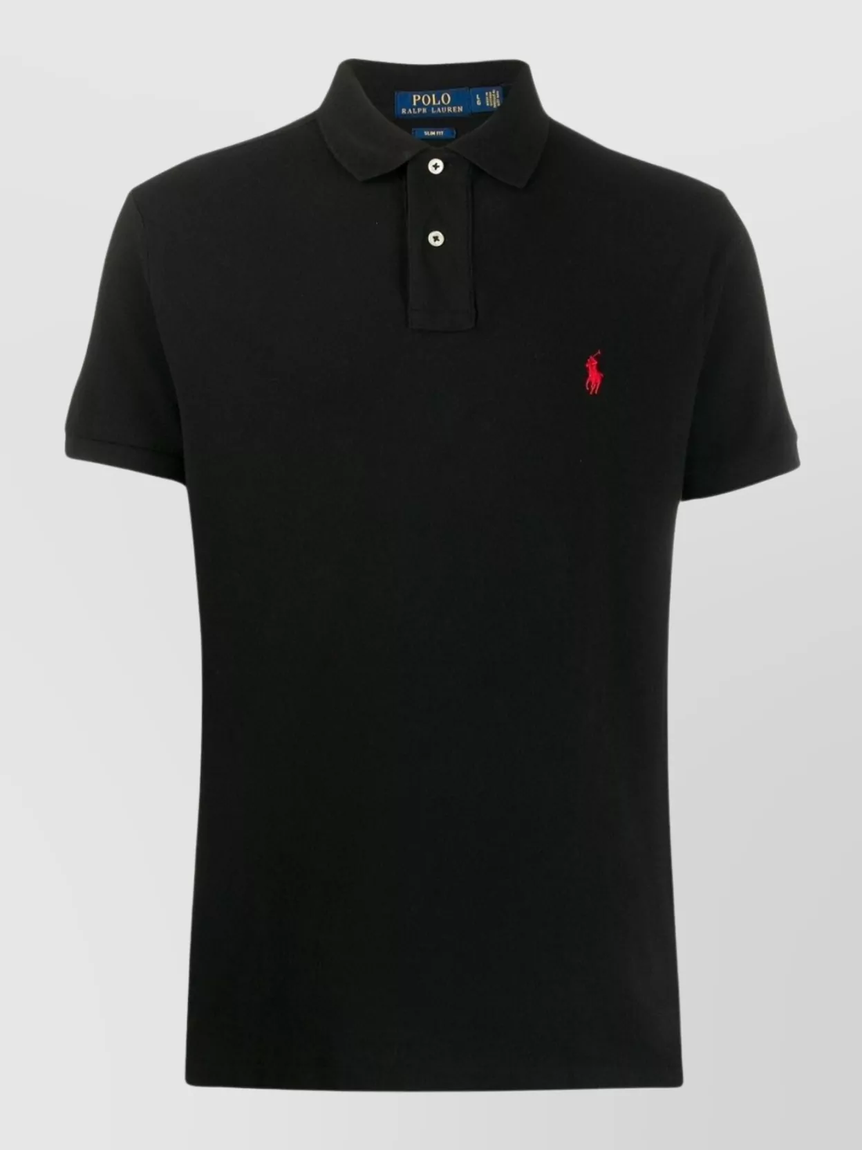 Shop Polo Ralph Lauren Refined Mesh Polo With Ribbed Collar And Tennis Tail In Black