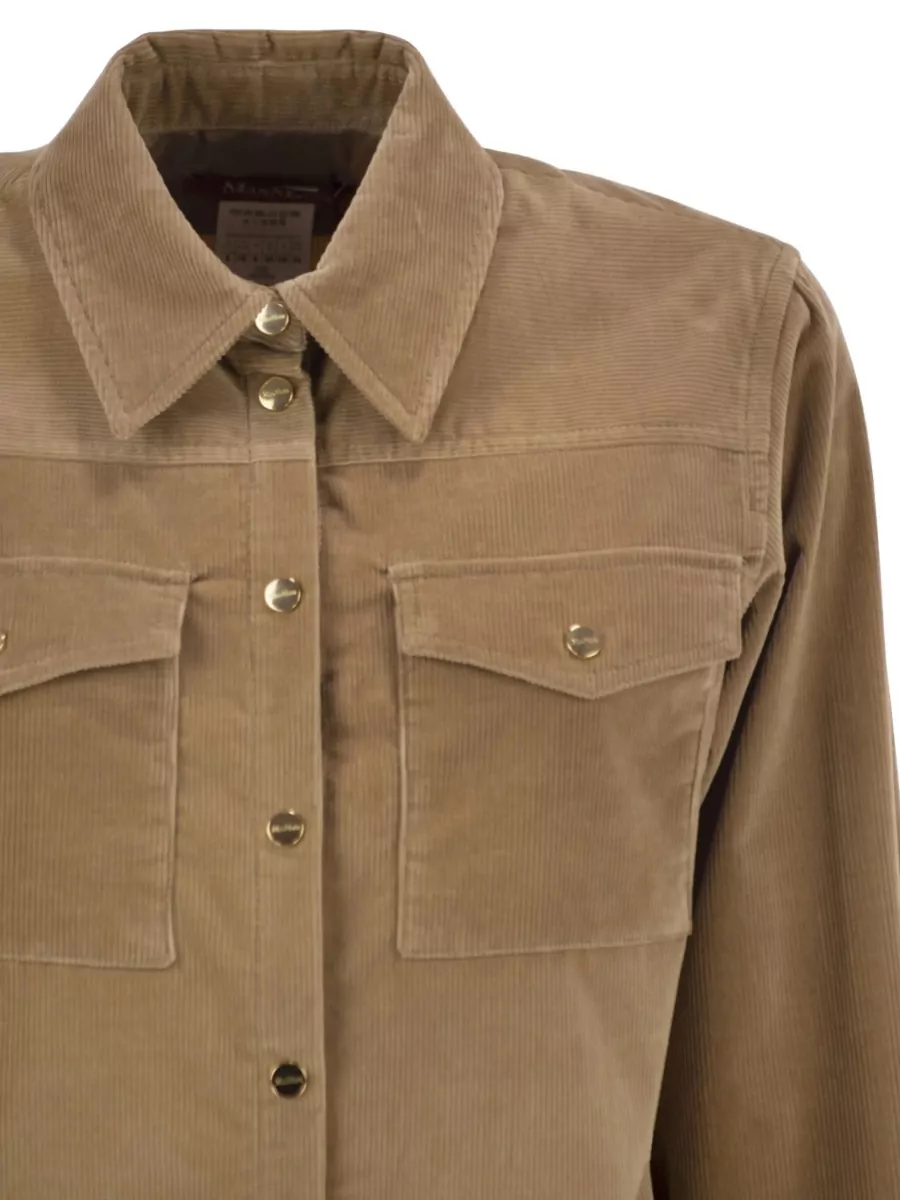 S Max Mara Ribbed Cropped Overshirt