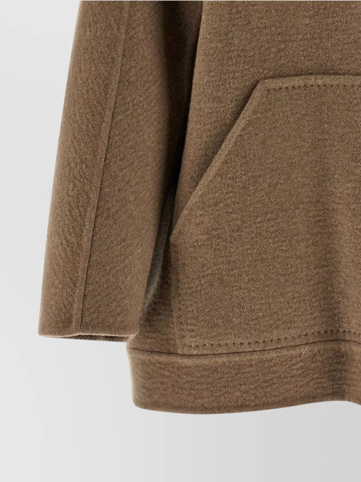 Max Mara Hooded Coat With Drawstring And Pockets