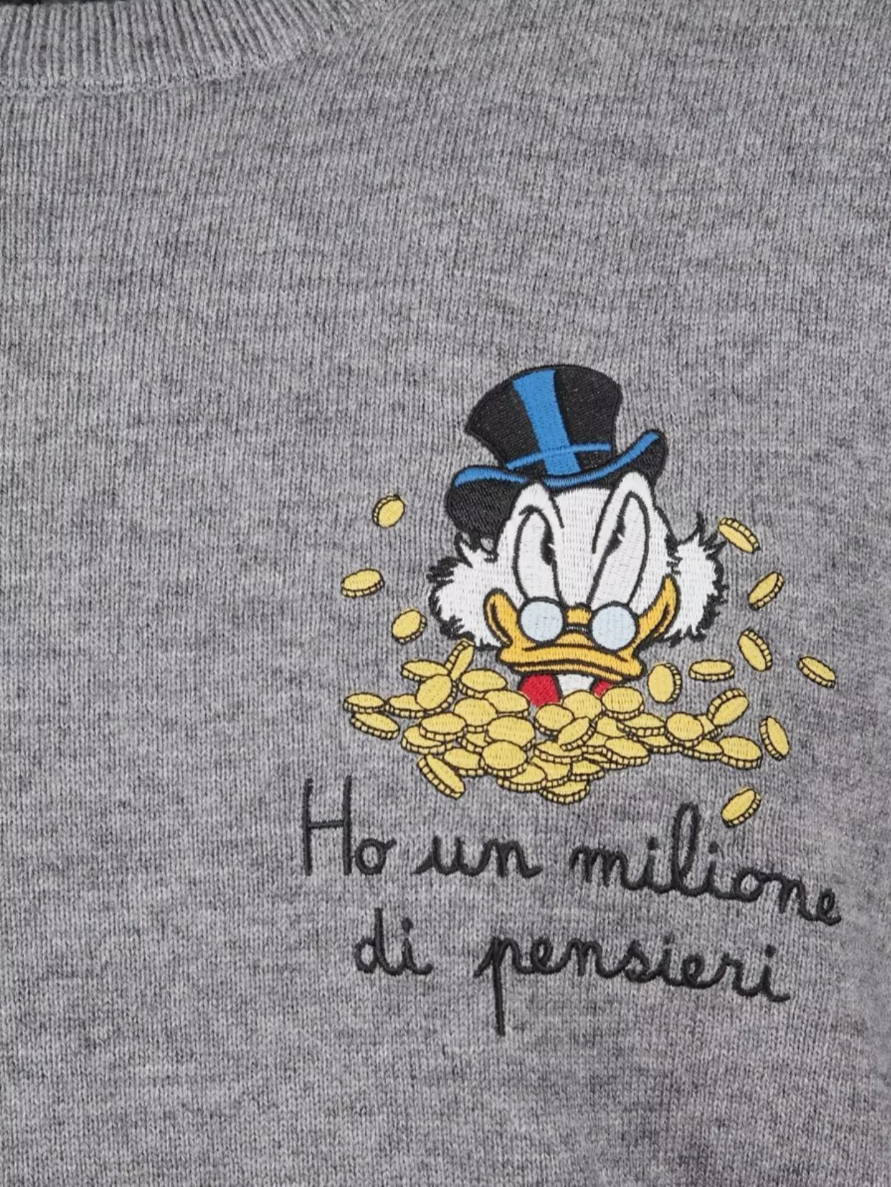 Mc2 Saint Barth Cartoon Graphic Sweatshirt With Ribbed Cuffs And Hem