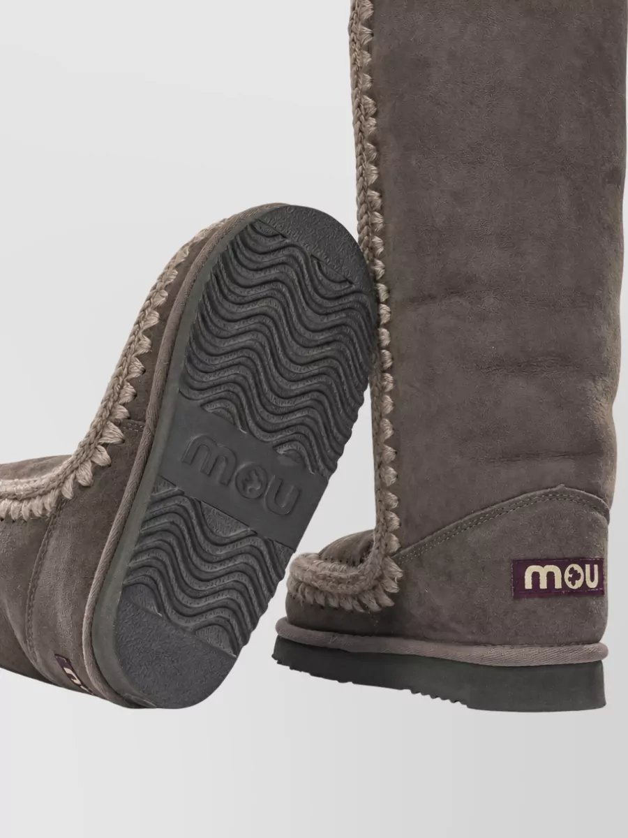 Mou Sheepskin Leather Slippers