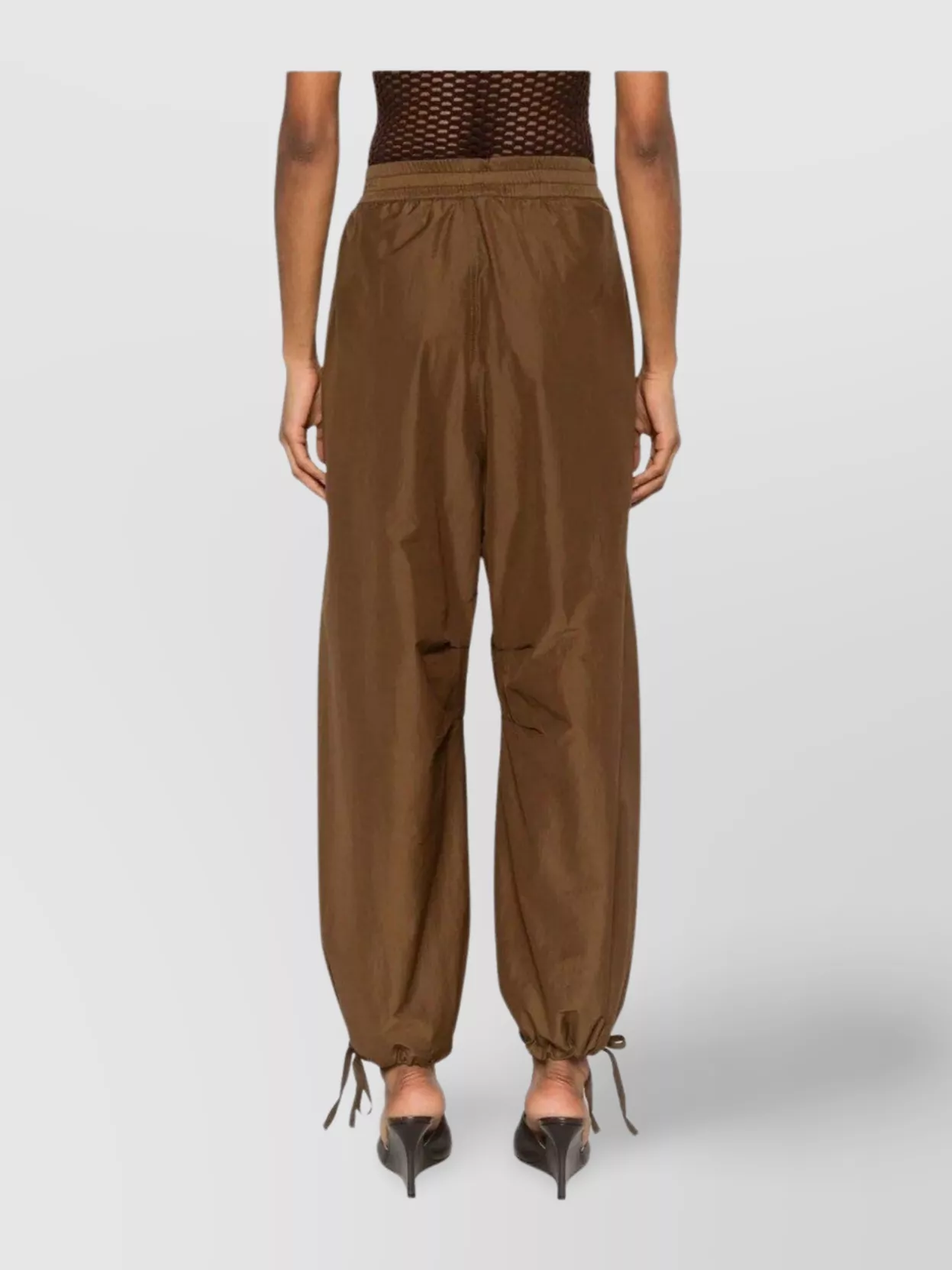 Philosophy Elastic Waistband Drawstring Hem Relaxed Fit Trousers
