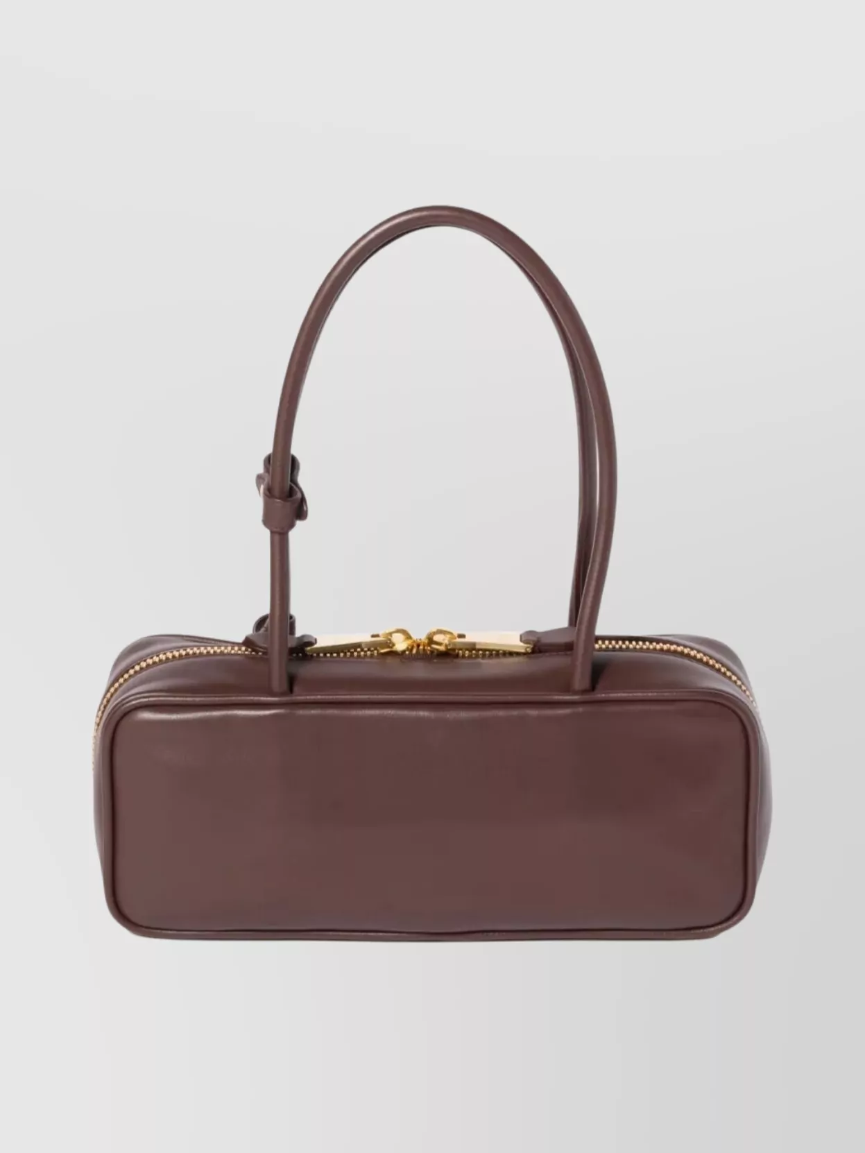 Miu Miu Beau Small Leather Shoulder Bag With Gold-Tone Padlock Detailing