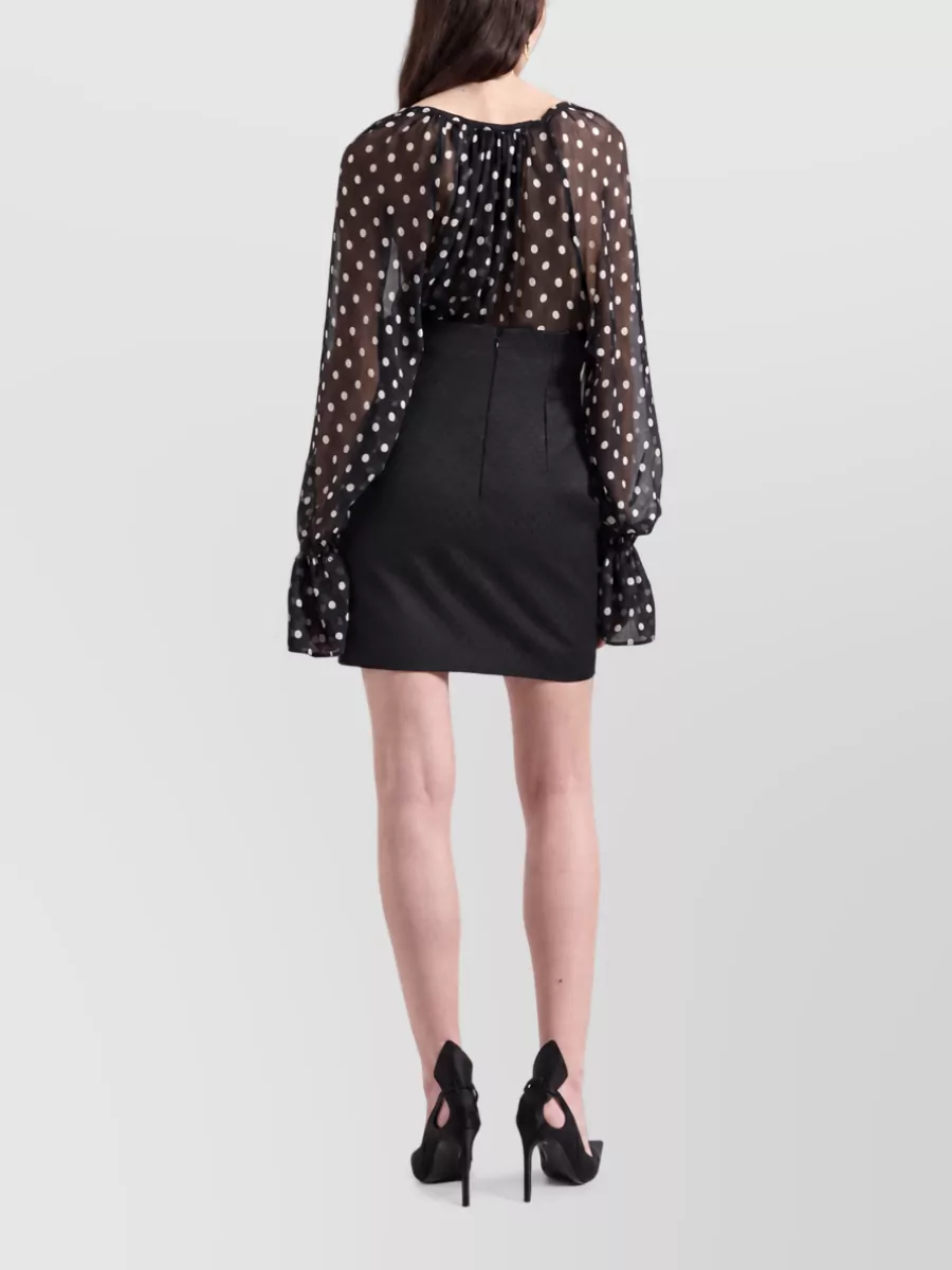 Nina Ricci Silk Long-Sleeve Blouse