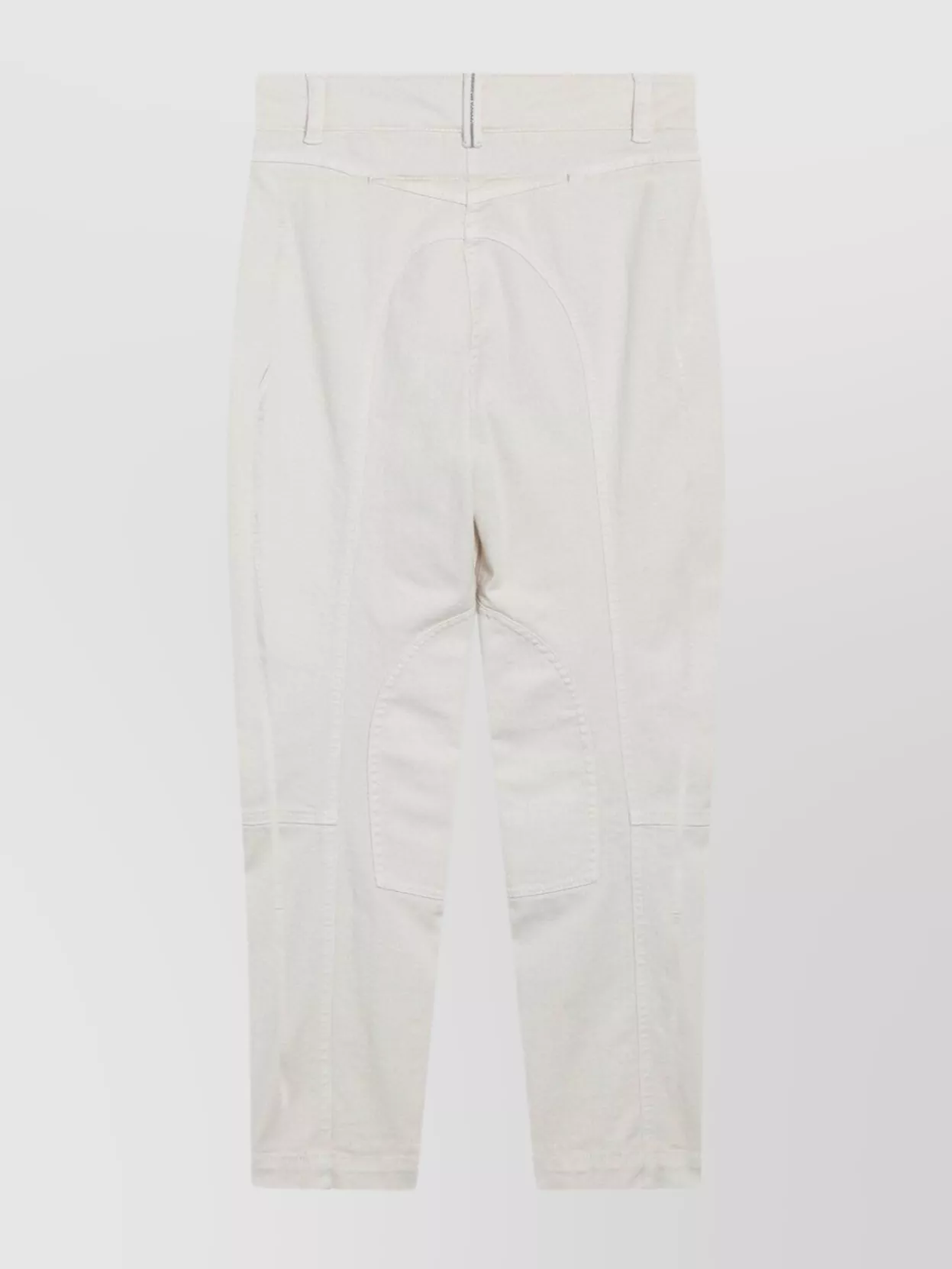 Brunello Cucinelli Equestrian Style Trousers Featuring Pockets In White