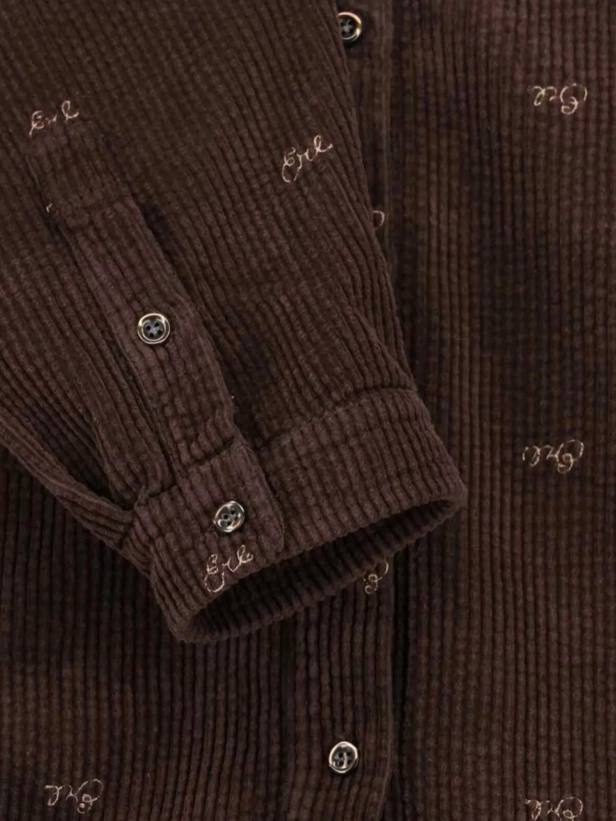 Erl Long Sleeve Collared Top With Chest Pocket