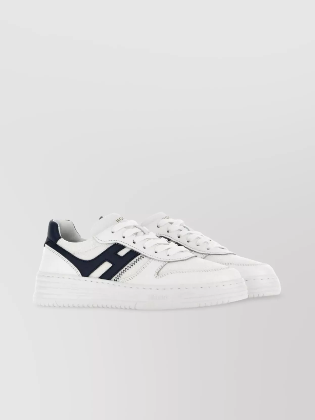 Hogan Panel Sneakers With Perforated Toe And Rubber Sole