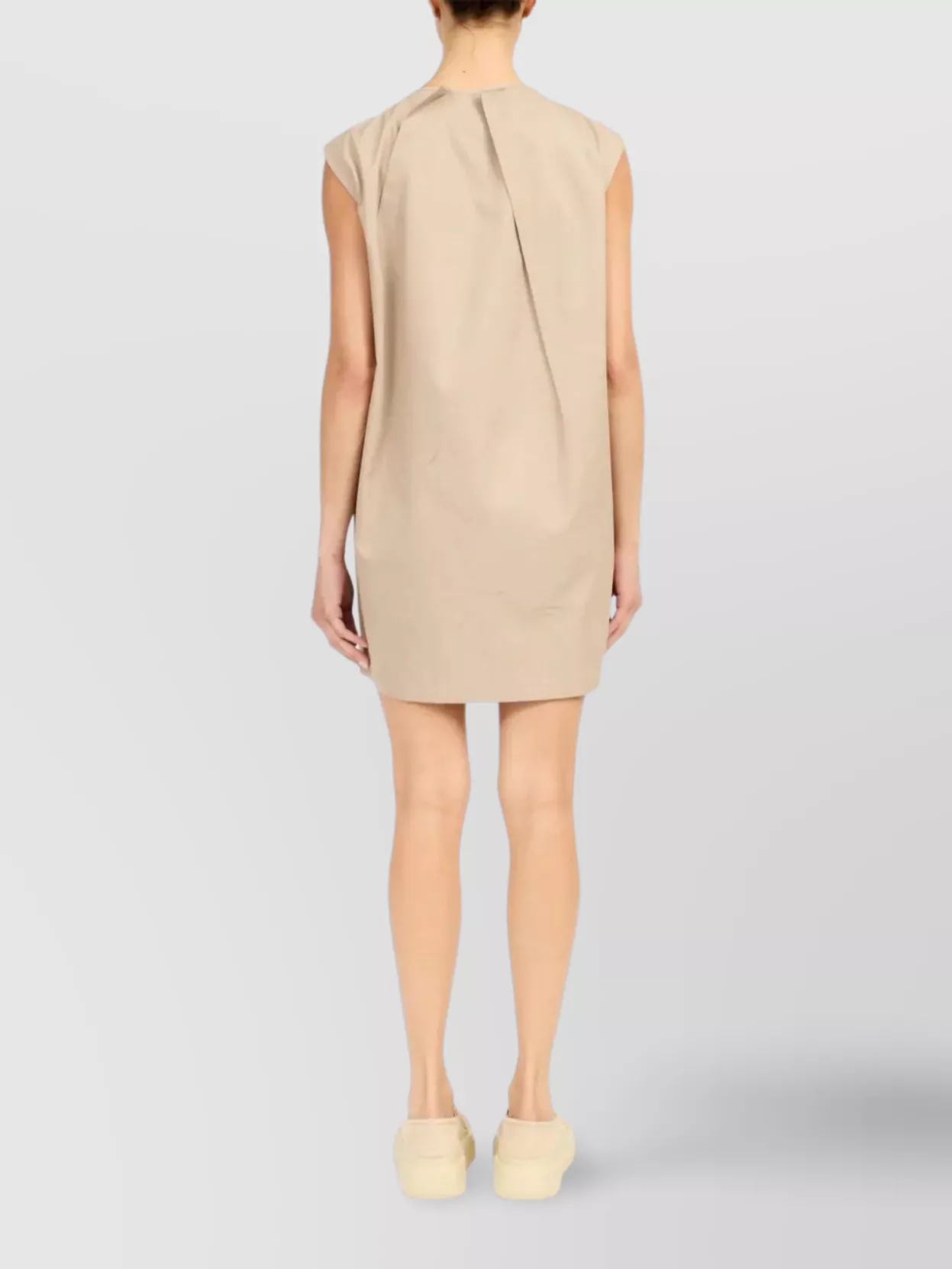 Mm6 Maison Margiela Dress With Cap Sleeves And Pleats
