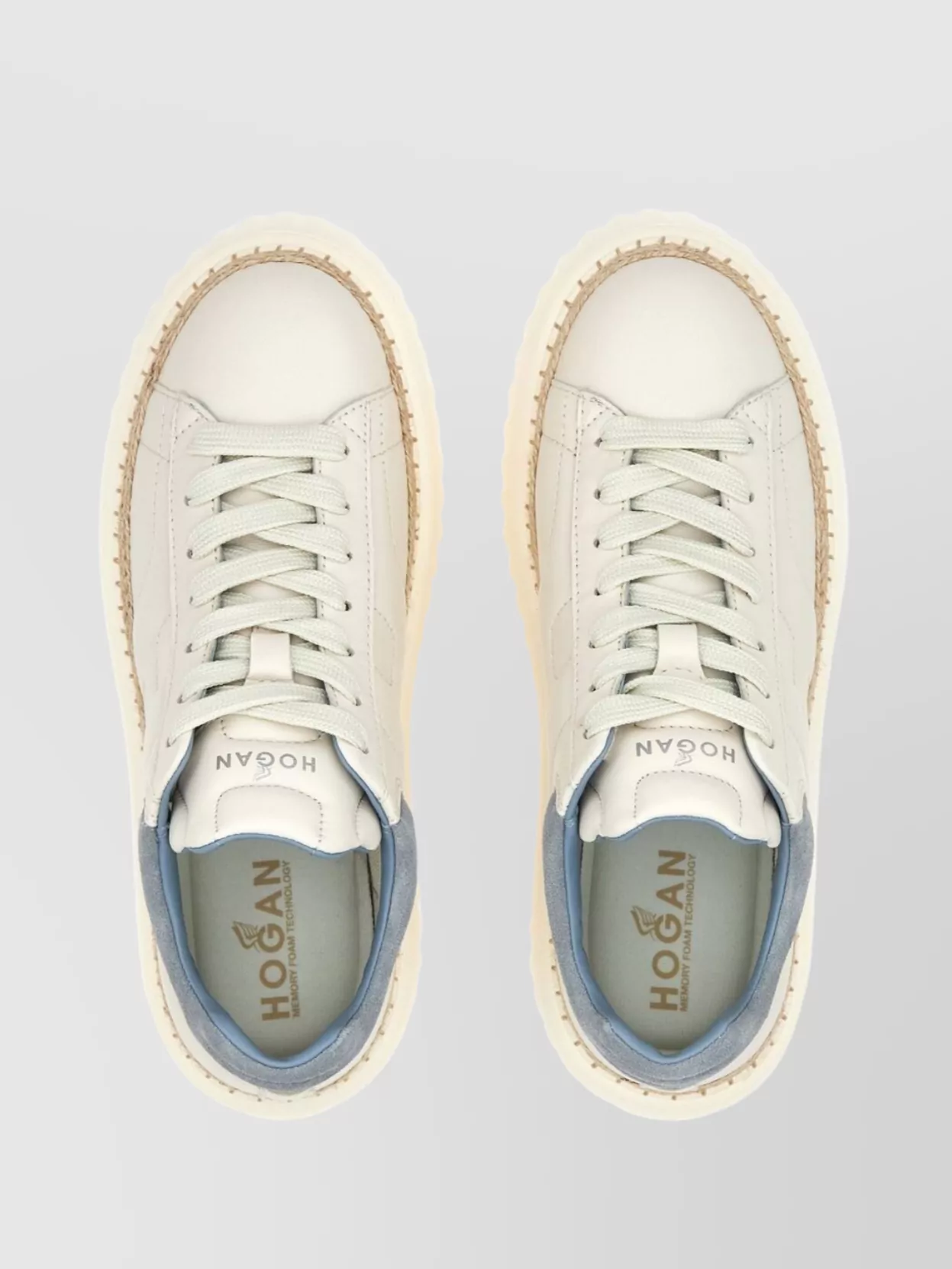 Hogan Leather Sneakers With H-stripes And Chunky Sole