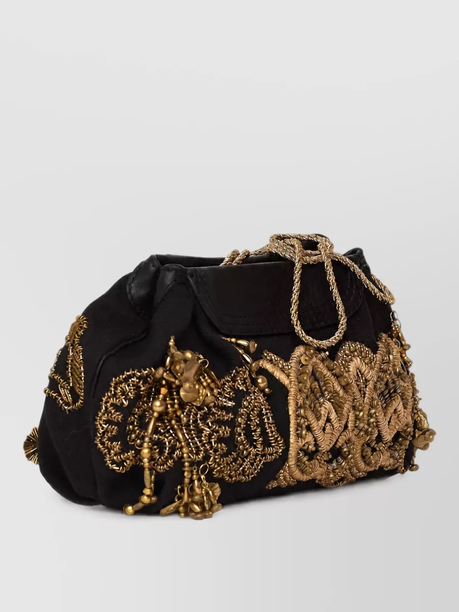 Dries Van Noten Embroidered Mini Clutch Bag