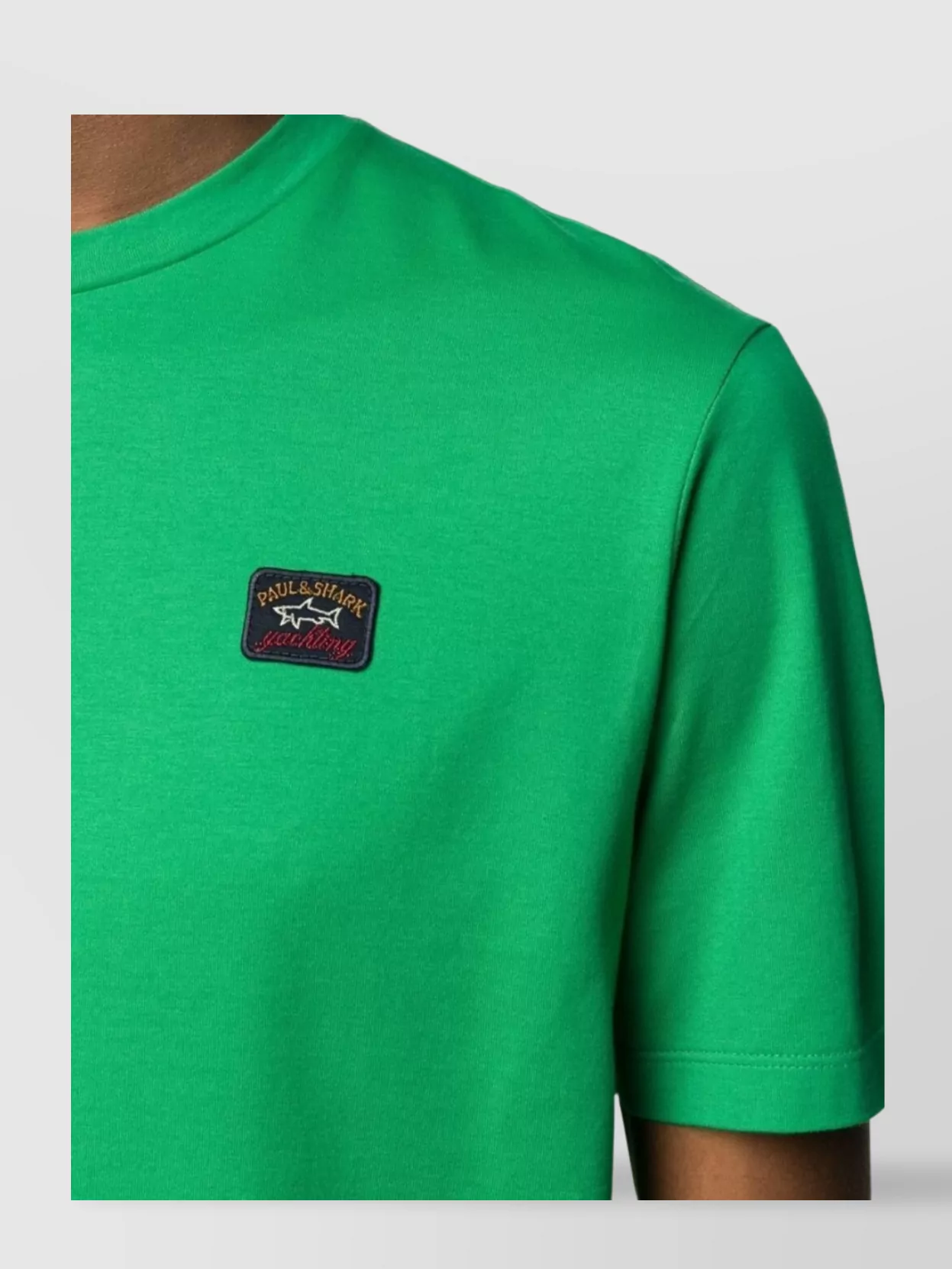 Shop Paul & Shark Logo Crew Neck T-shirt With Short Sleeves