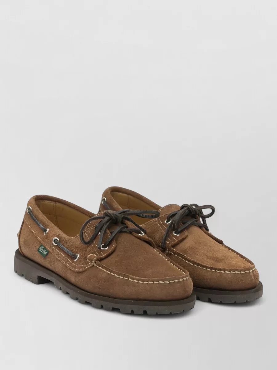 Paraboot leather lace-up loafers