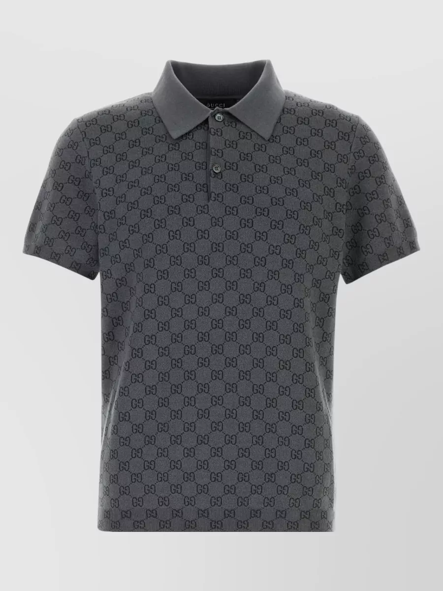 Gucci silk polo shirt
