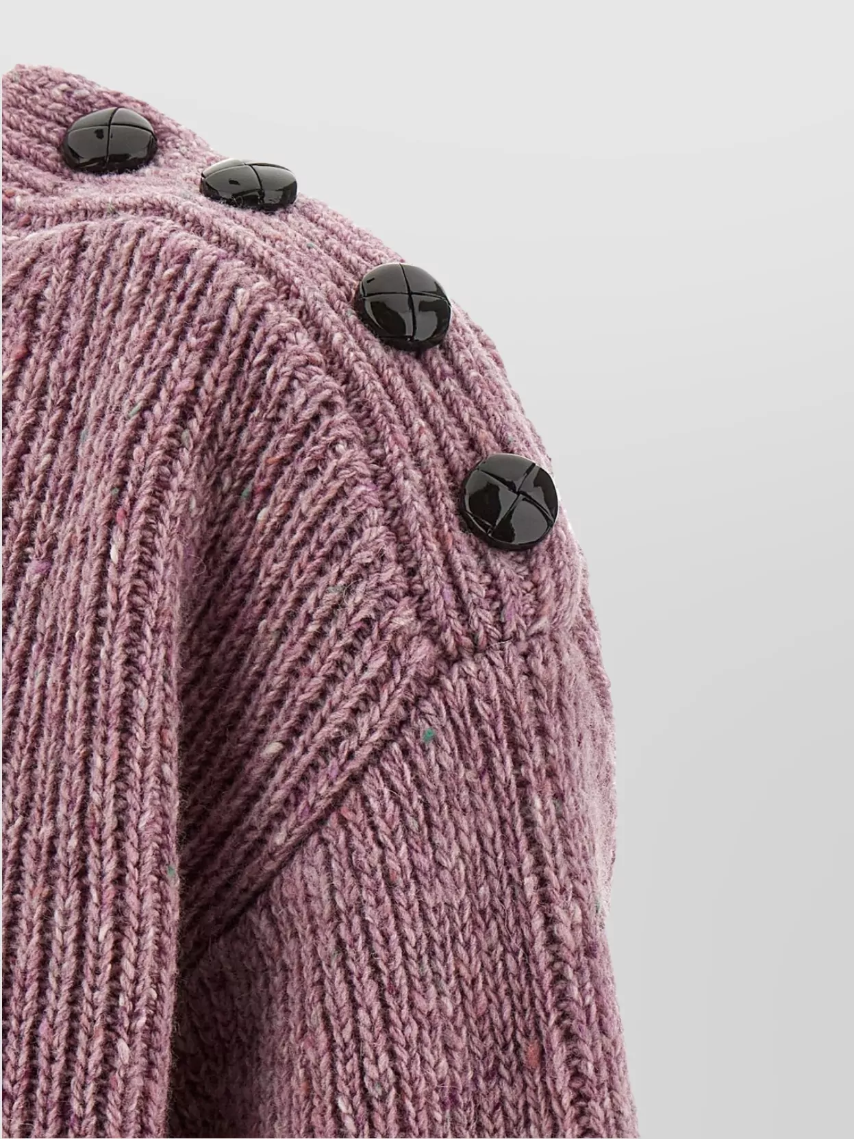 Chloé Cropped Wool Sweater Button Detail