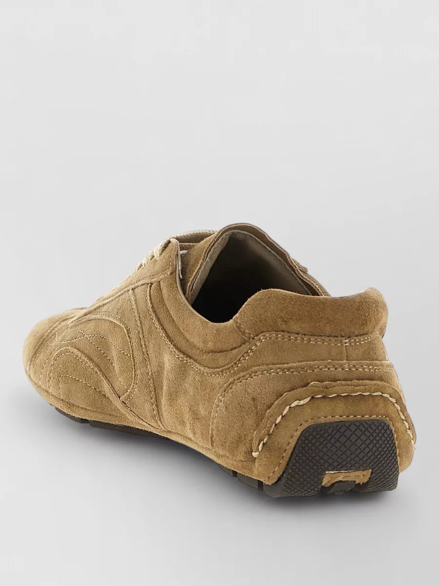 Prada Suede Lace-Up Sneakers