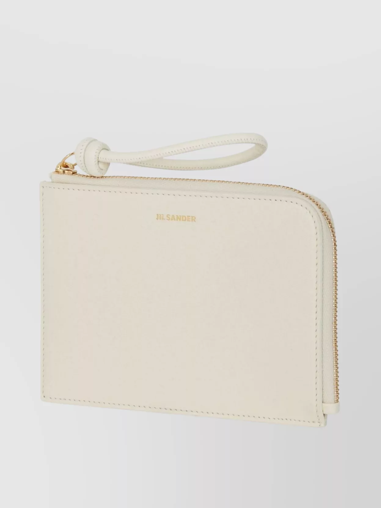Jil Sander Medium Envelope Coin Purse With Hand-Knotted Wrist Strap