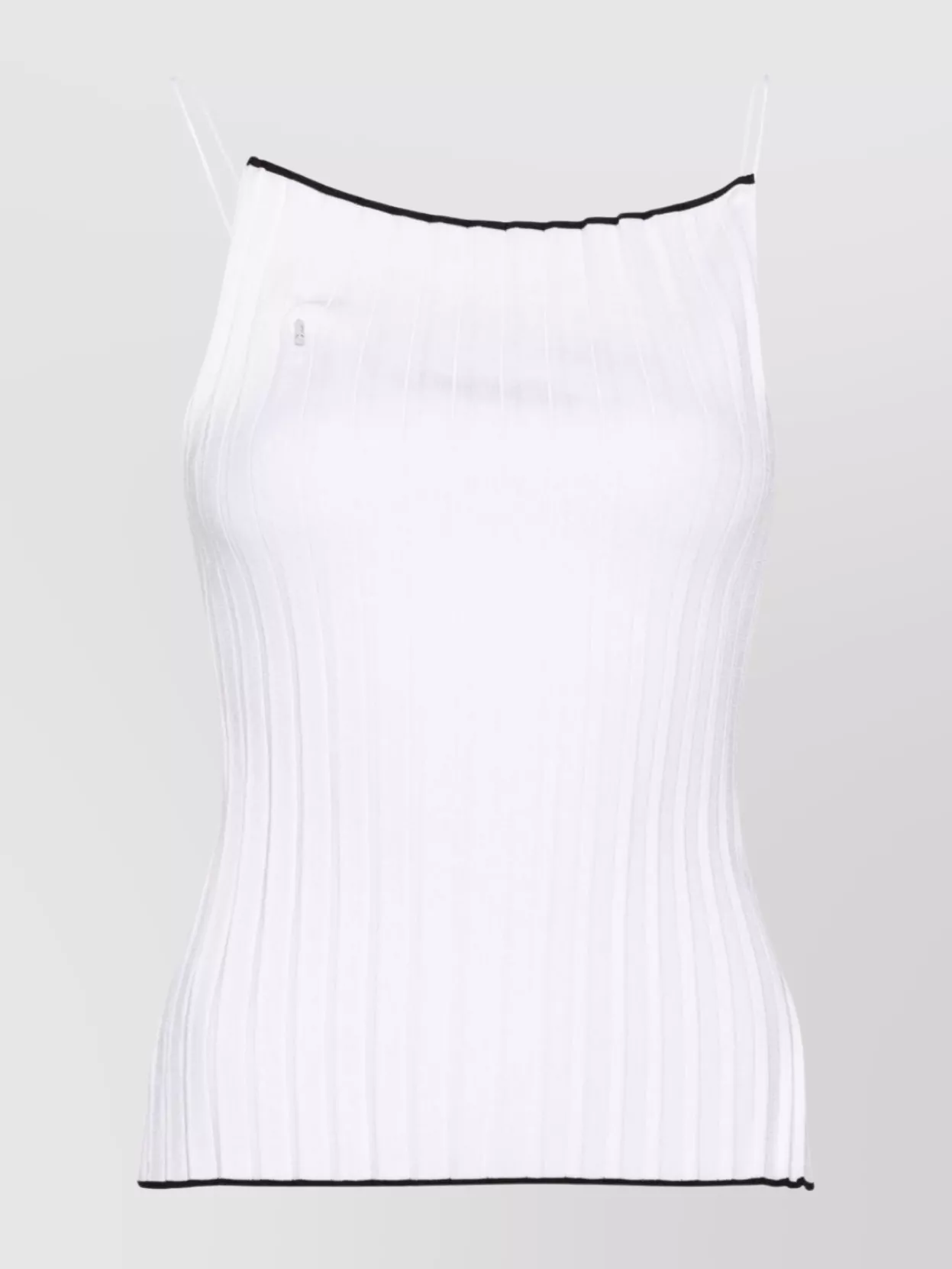 Shop Jacquemus Knitted Top With Asymmetric Detail And Open Back