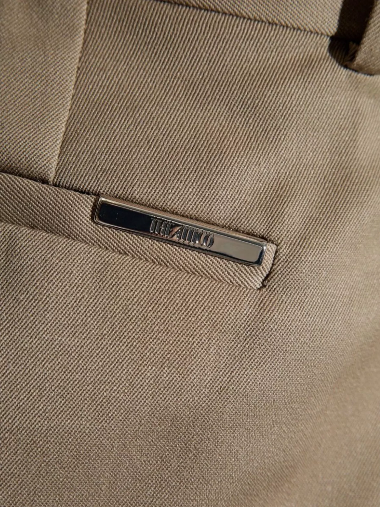 The Attico Gabardine Trousers Long Front Crease