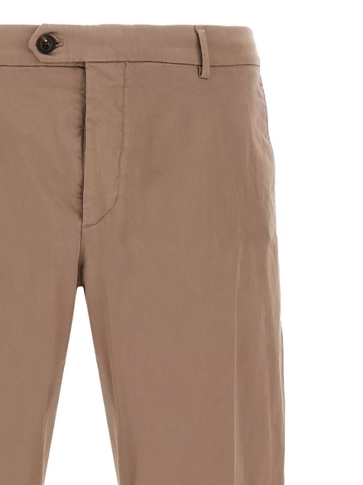 Pal Zileri Cotton Trousers With Back Pockets And Belt Loops