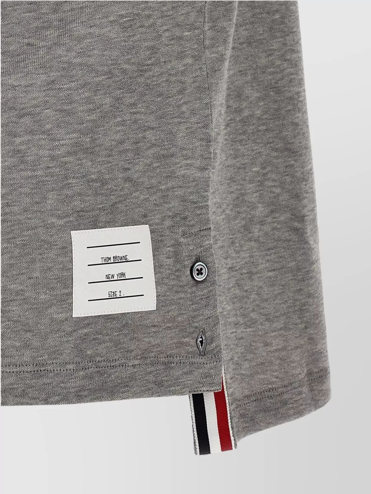 Thom Browne Striped Collar Polo Shirt