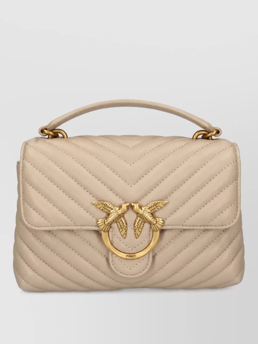 Pinko love bag puff mini leather clutch bag
