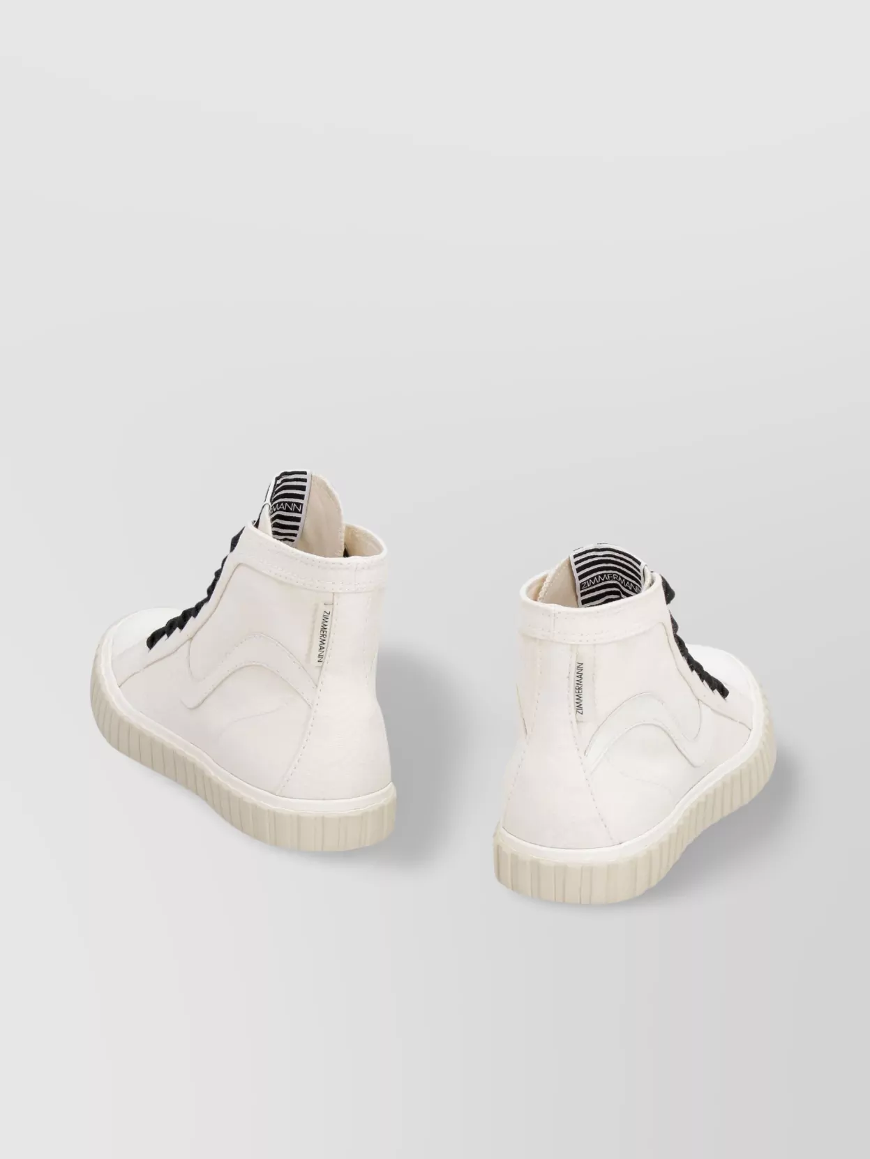 Zimmermann Canvas High-top Sneakers Leather Inserts