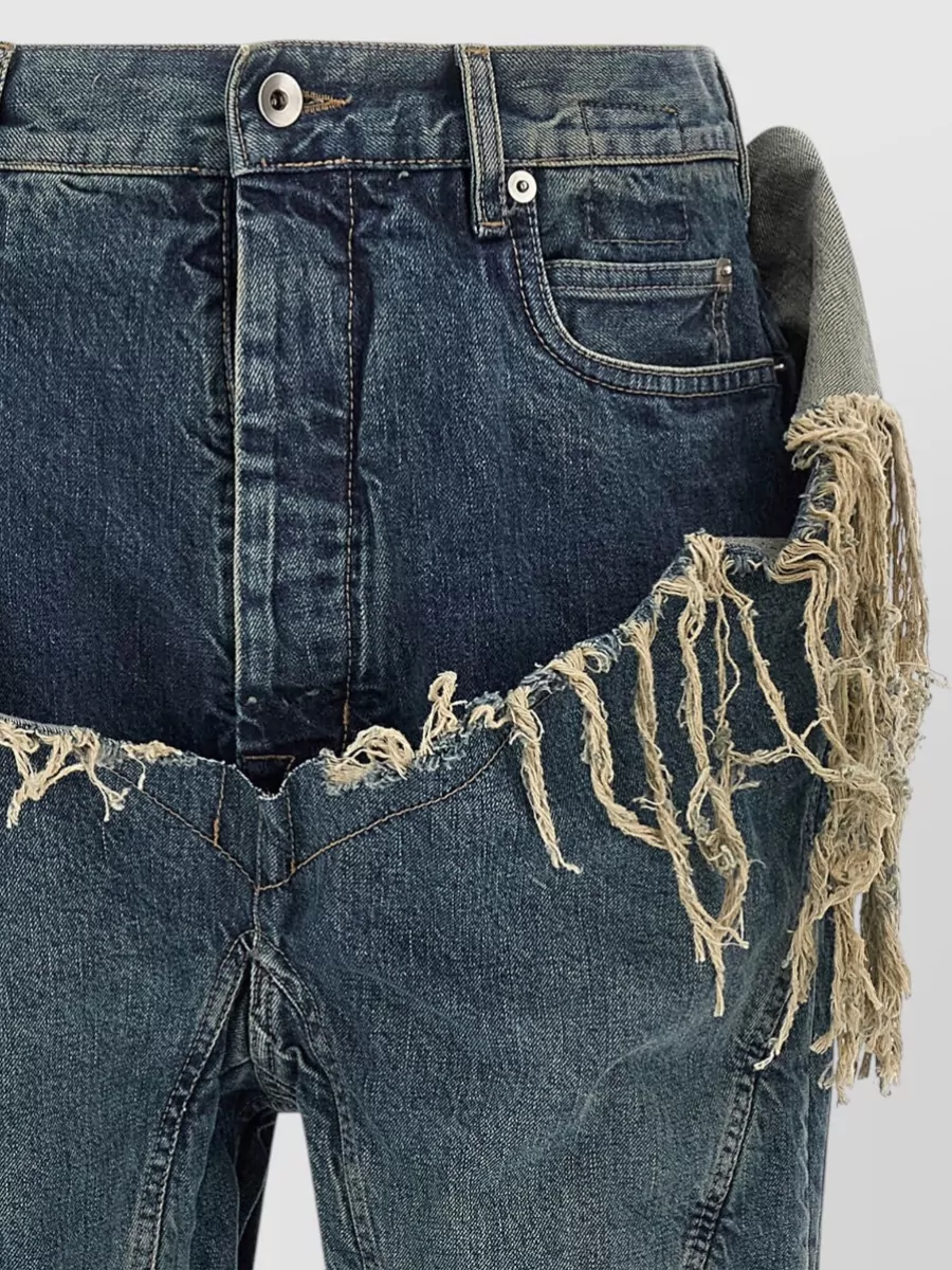 Rick Owens Drkshdw Denim Bootcut Wide-Leg Jeans