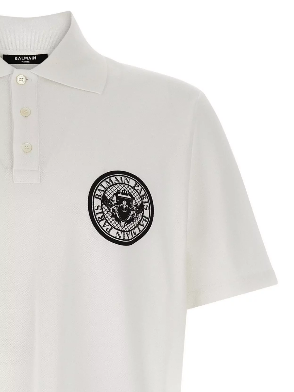 Balmain 'Polo Collar' Short Sleeve Shirt