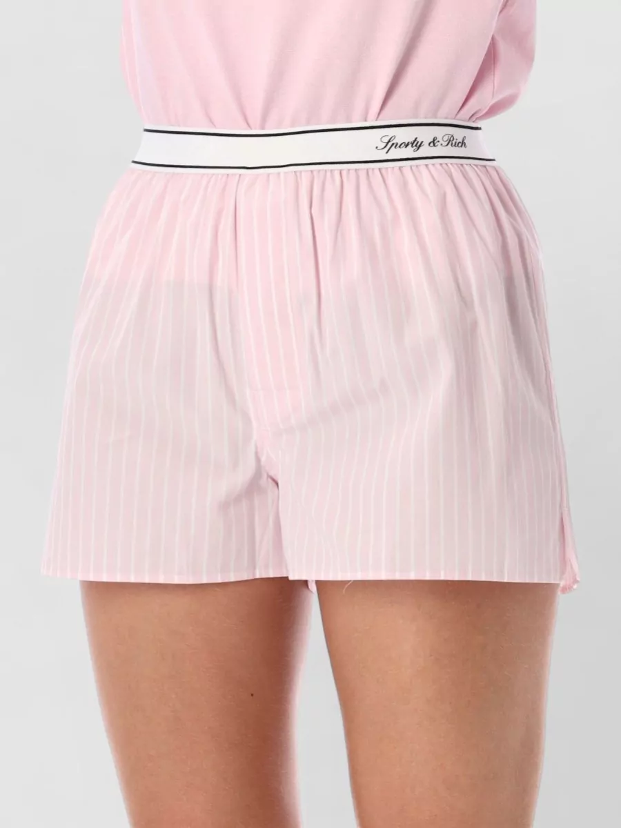 Sporty & Rich Cotton Poplin Shorts