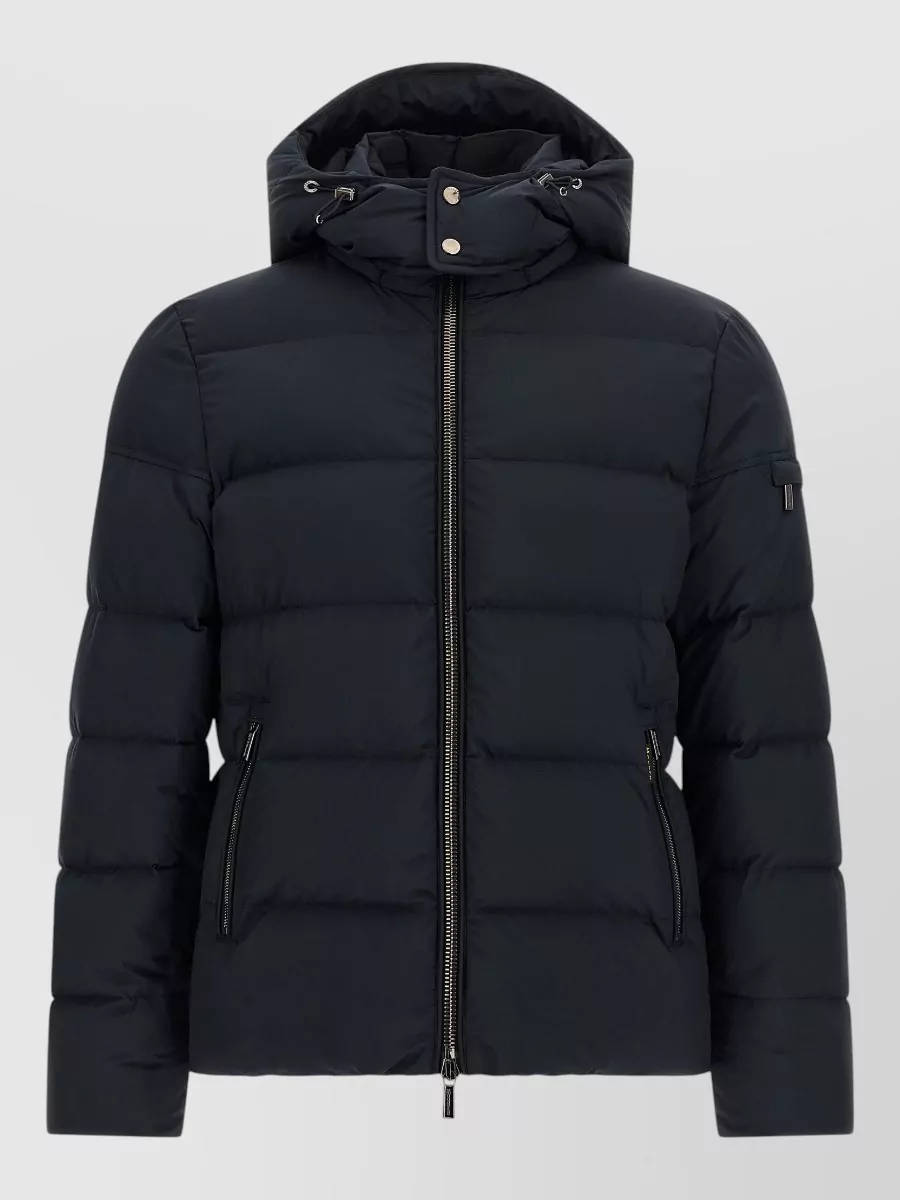 Moorer Wool Cashmere Quilted Hooded Puffer Jacket