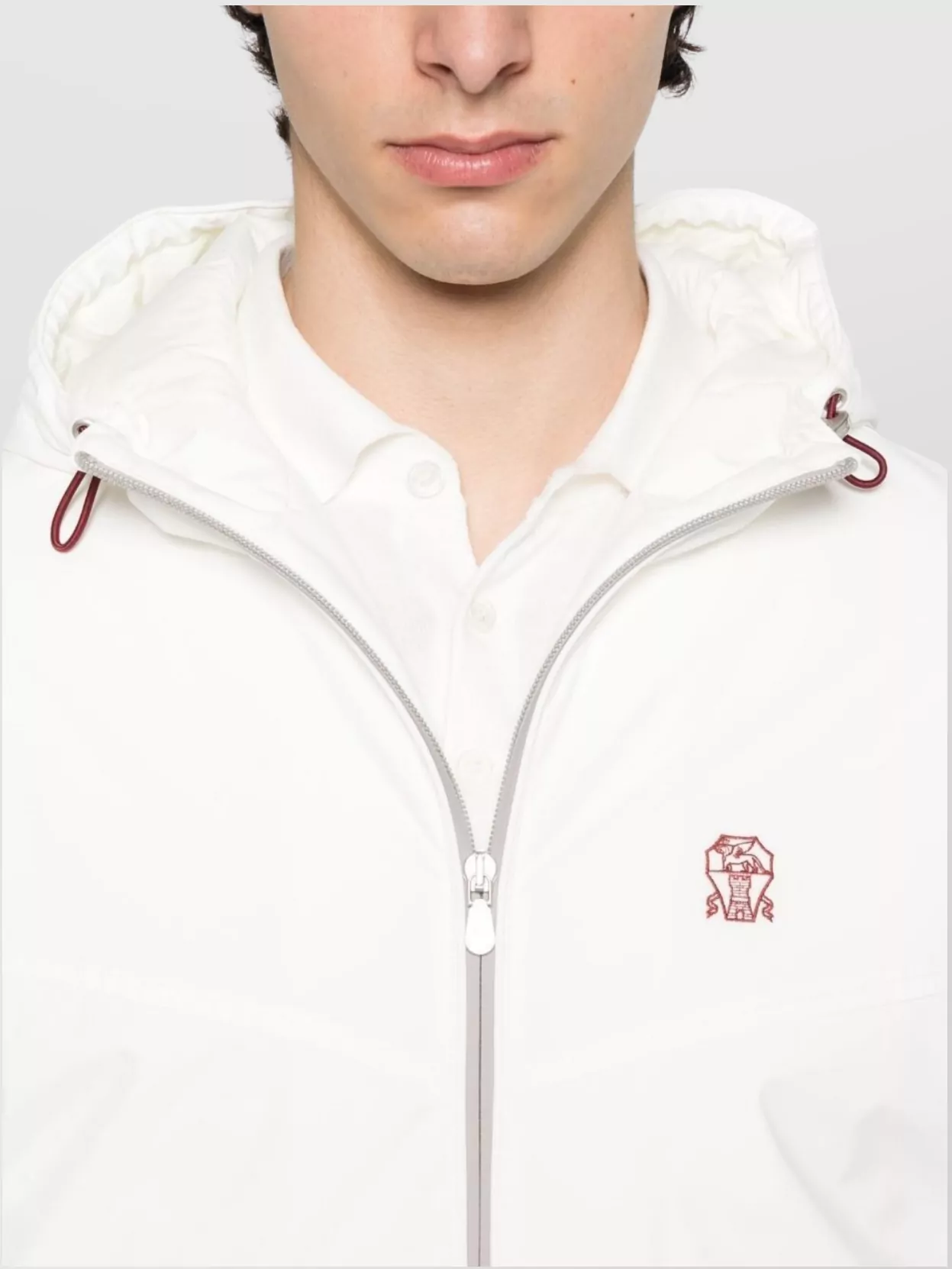 Brunello Cucinelli Hooded Nylon Blouson Jacket