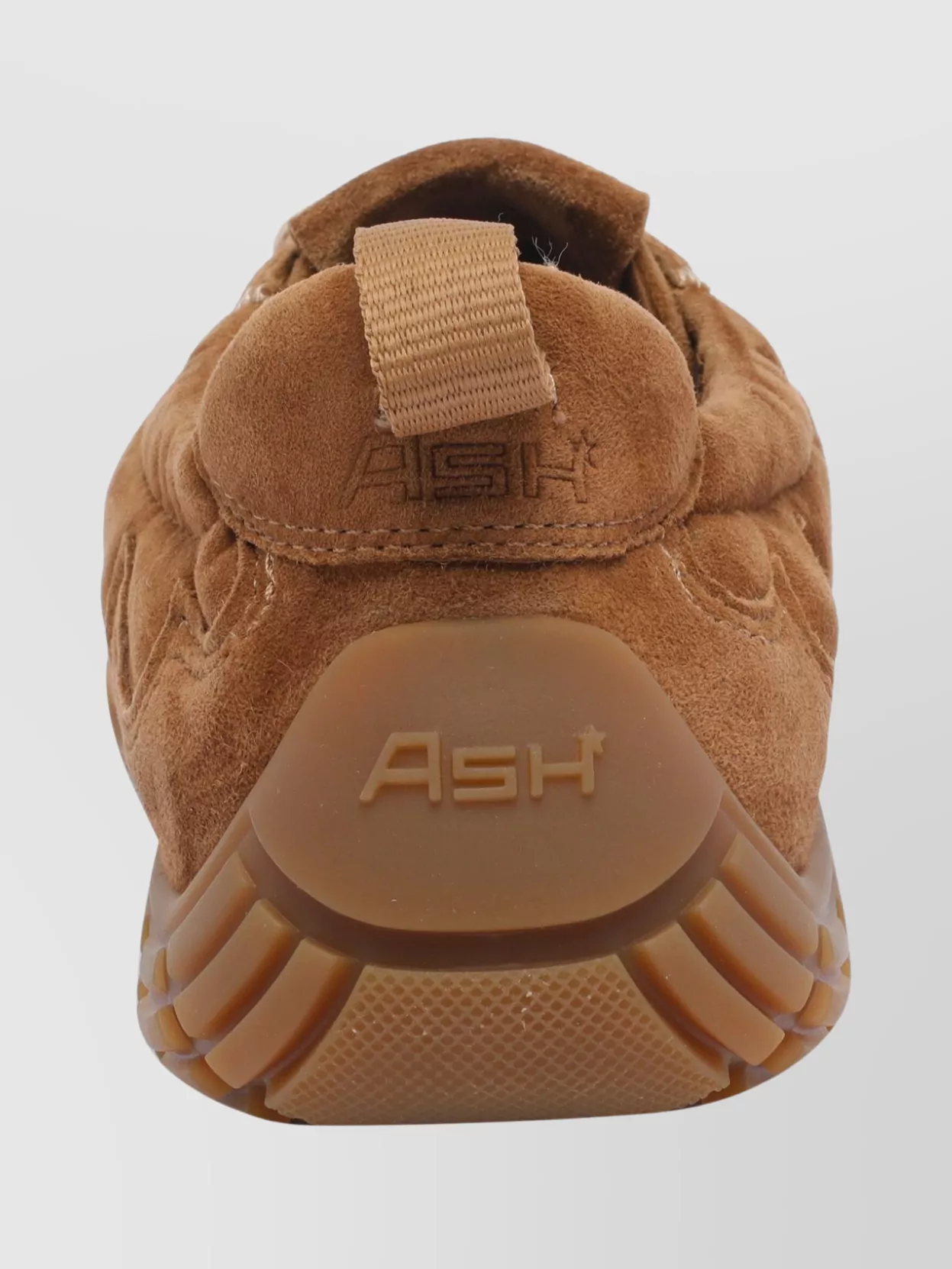 Ash Suede Low Top Sneakers With Round Toe In Brown