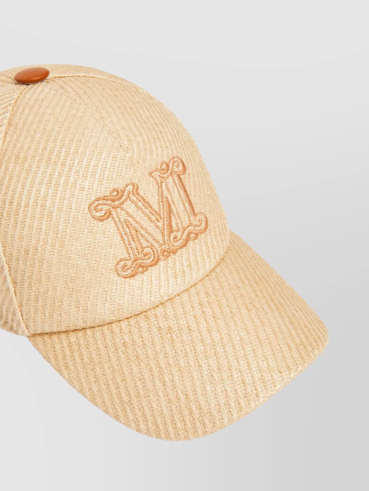 Max Mara Jez Raffia Effect Hat