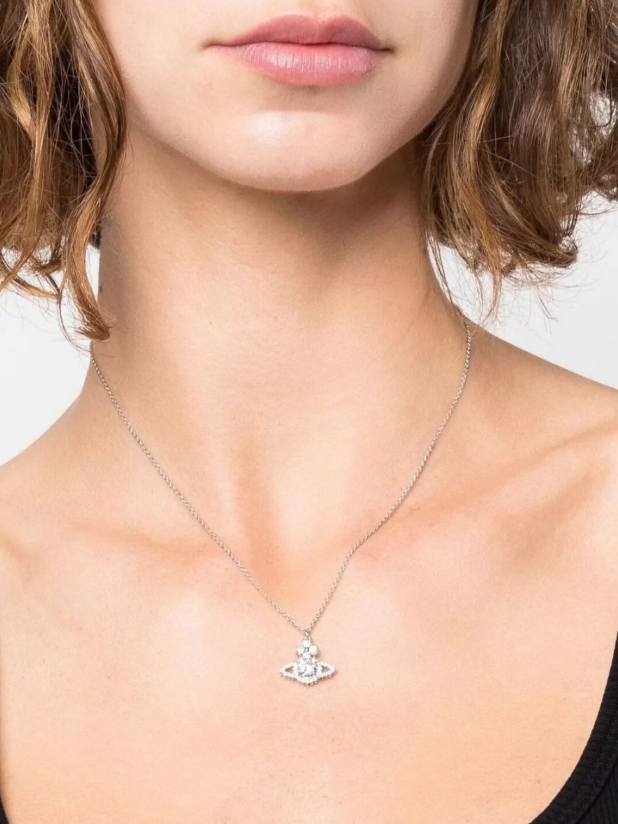Vivienne Westwood Adjustable Chain Necklace Orb Pendant