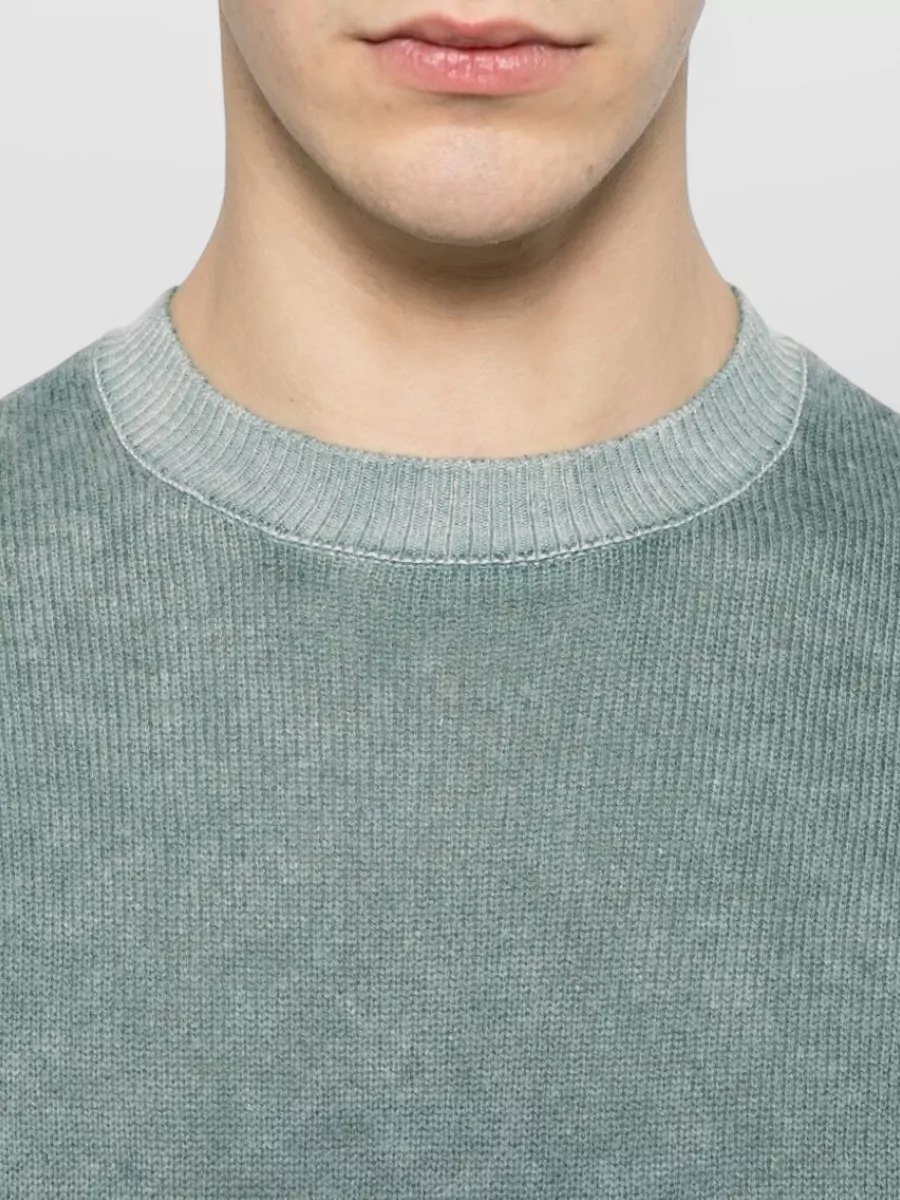 Emporio Armani Wool Cashmere Crew Neck Sweater