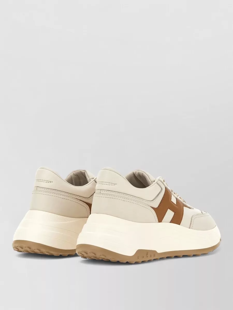 Hogan Sneakers Contrasting Rubber Sole Urban Style